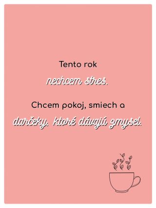 Tento rok nechcem stres. Chcem pokoj, smiech a darčeky, ktoré majú zmysel. 🎁✨ A presne o tom bude to, čo pre vás v piatok...